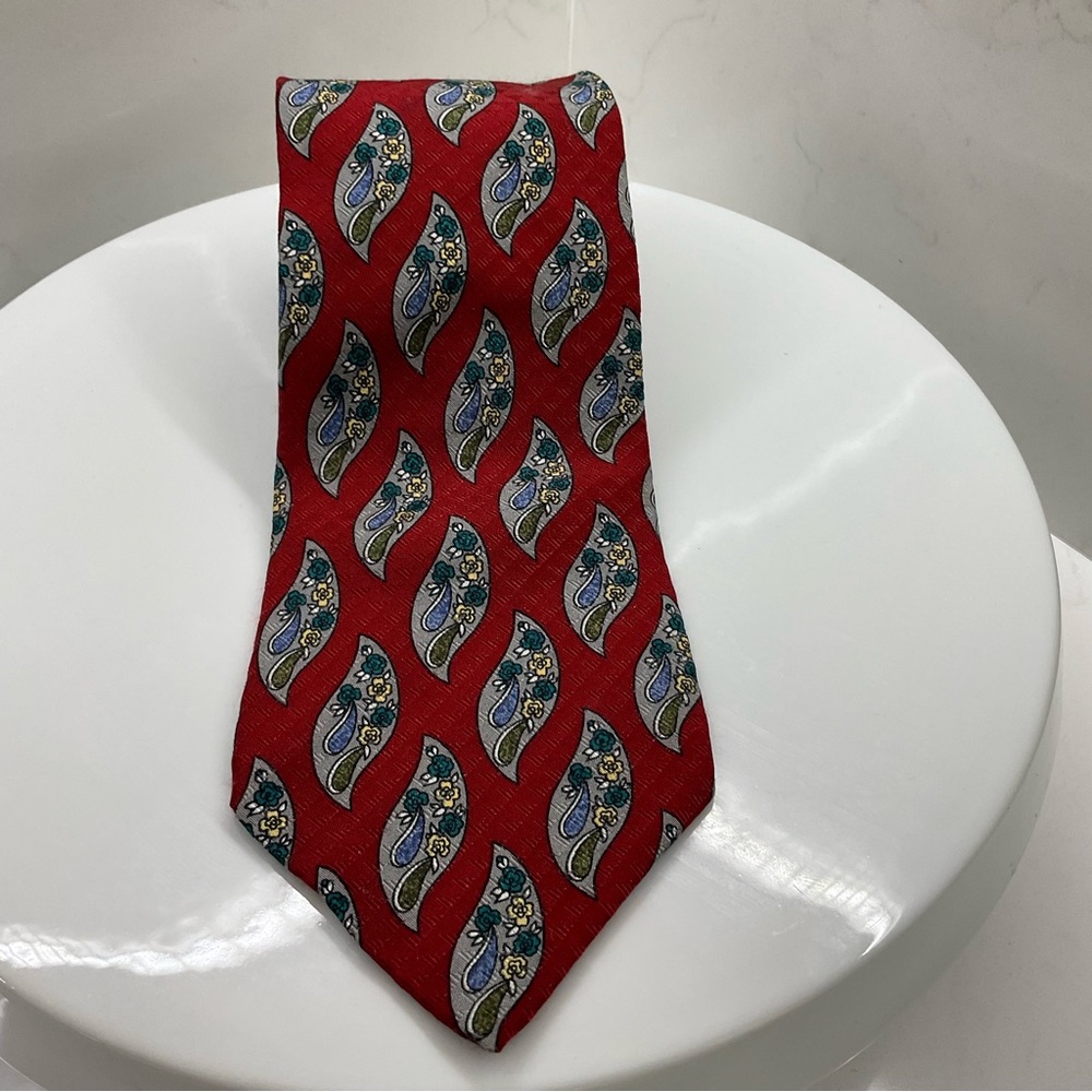Frame 100% silk printed luxury brand tie